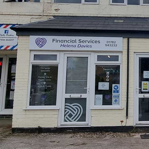 Helena Davies Financial Services office in Blythe Bridge Stoke-on-Trent